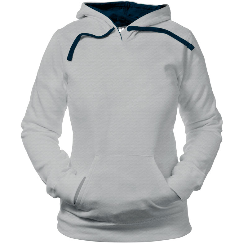 Sudadera Capucha Contrastada Mujer Frontal